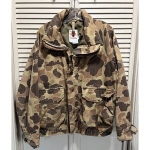 Vintage Columbia Gore-Tex Mens Medium Camo Hunting Jacket‎ Lined Thinsulate Zip